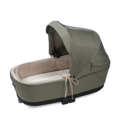 Cubre Cuco Varillas + funda colchón Praliné Vichy Moka - Walking Mum