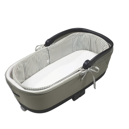Cubre Cuco Varillas + funda colchón Praliné Vichy Matcha - Walking Mum
