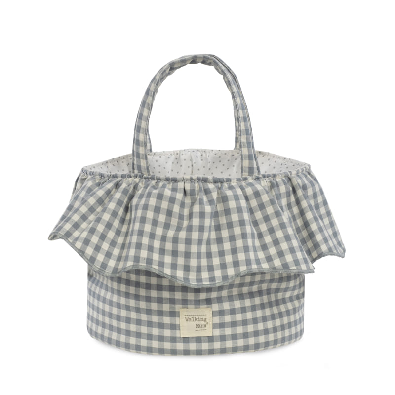 Cesta organizadora Praliné Vichy Matcha - Walking Mum