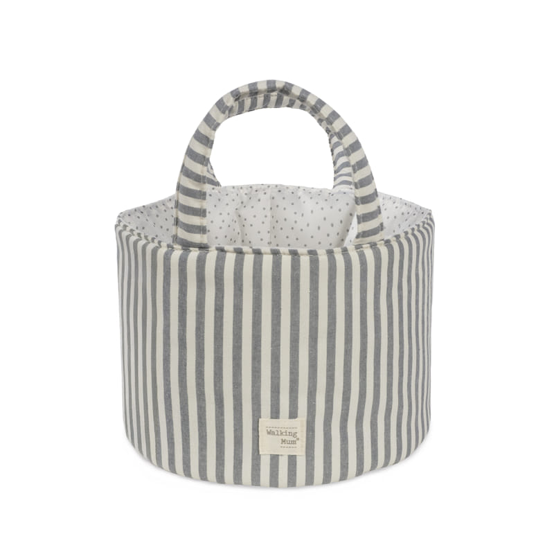 Cesta organizadora Praliné Rayas Matcha - Walking Mum
