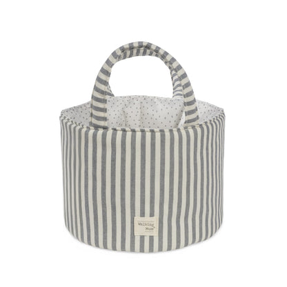 Cesta organizadora Praliné Rayas Matcha - Walking Mum