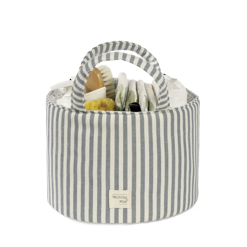Cesta organizadora Praliné Rayas Matcha - Walking Mum