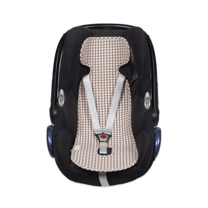 Colchoneta Auto Praliné Vichy Moka - Walking Mum