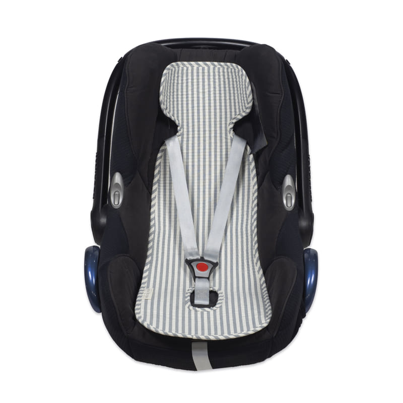 Colchoneta Auto Praliné Rayas Matcha - Walking Mum