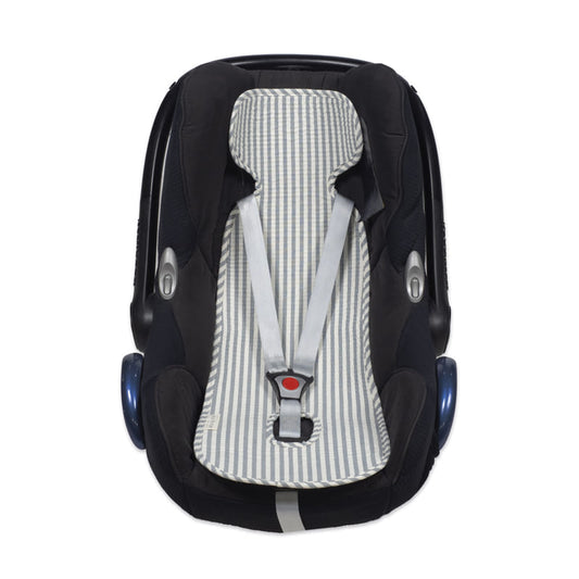 Colchoneta Auto Praliné Rayas Matcha - Walking Mum