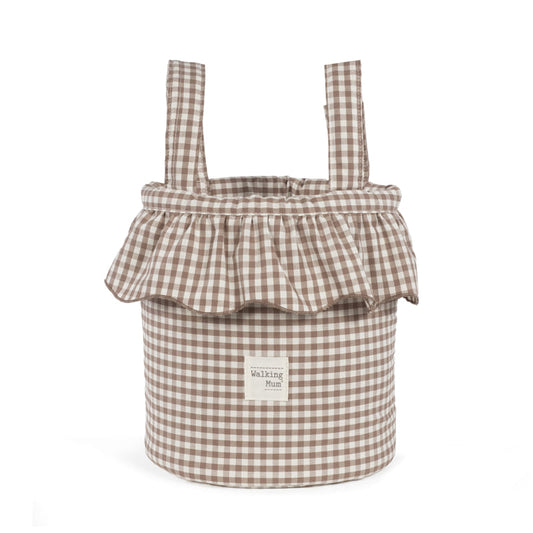 Bolso bucket Praliné Vichy Moka - Walking Mum