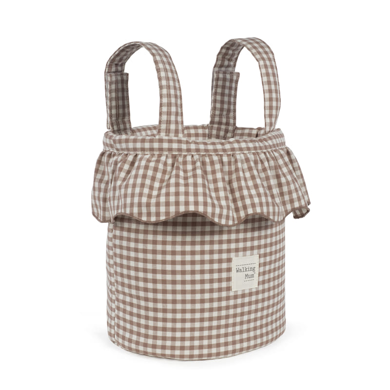 Bolso bucket Praliné Vichy Moka - Walking Mum