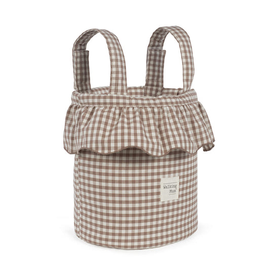 Bolso bucket Praliné Vichy Moka - Walking Mum