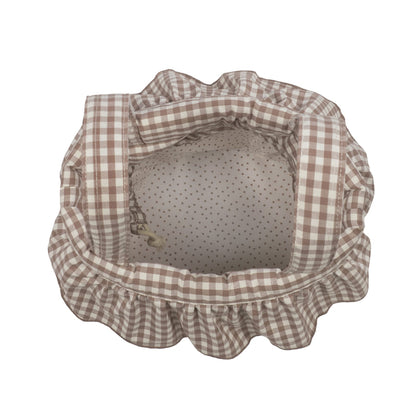 Bolso bucket Praliné Vichy Moka - Walking Mum