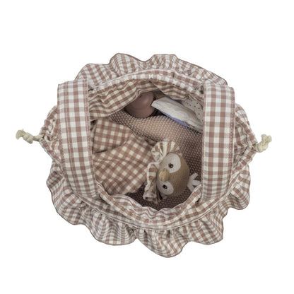 Bolso bucket Praliné Vichy Moka - Walking Mum