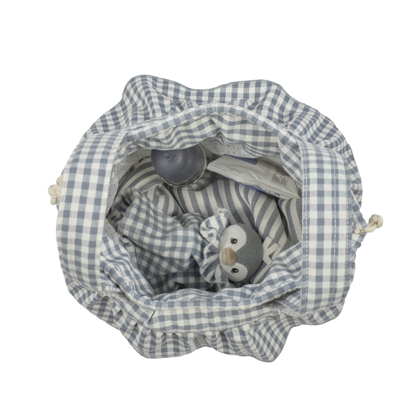 Bolso bucket Praliné Vichy Matcha - Walking Mum