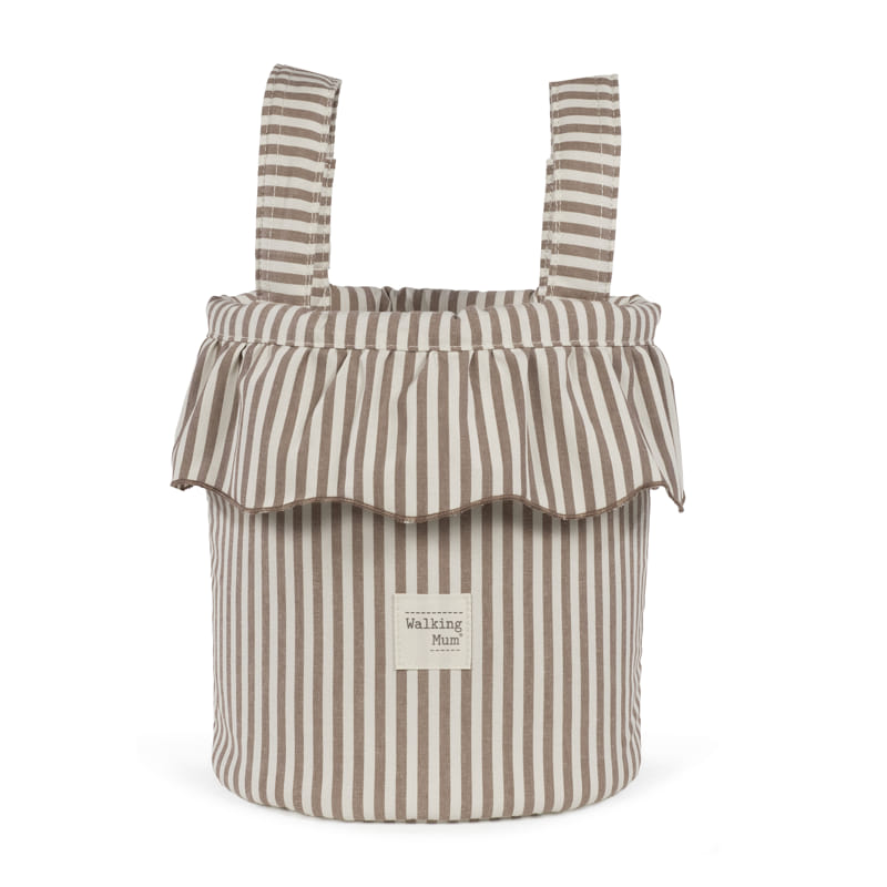 Bolso bucket Praliné Rayas Moka - Walking Mum