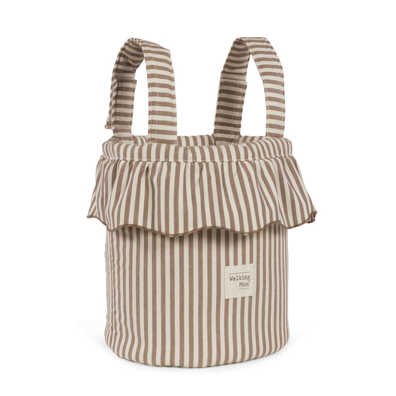 Bolso bucket Praliné Rayas Moka - Walking Mum