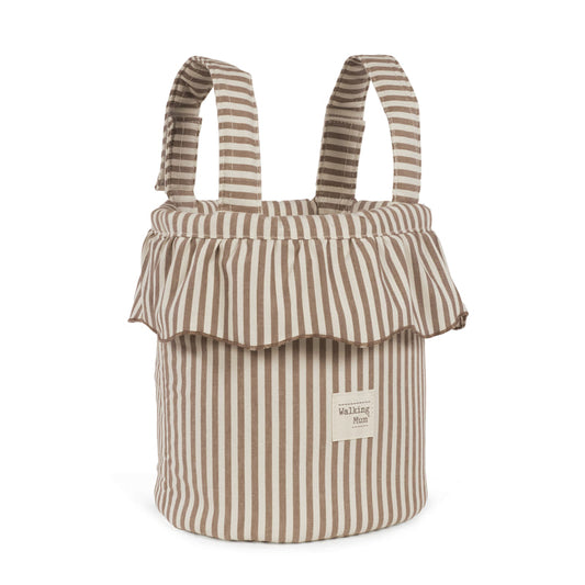 Bolso bucket Praliné Rayas Moka - Walking Mum