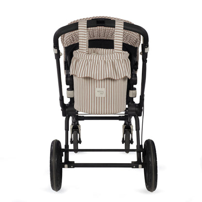 Bolso bucket Praliné Rayas Moka - Walking Mum