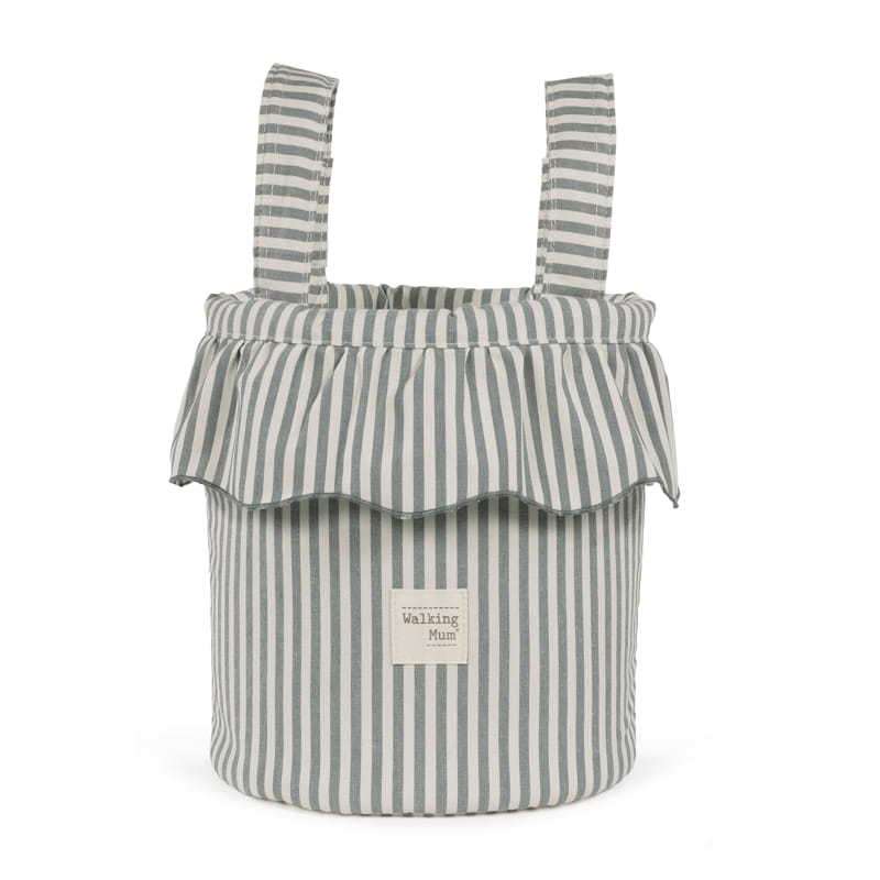 Bolso bucket Praliné Rayas Matcha - Walking Mum