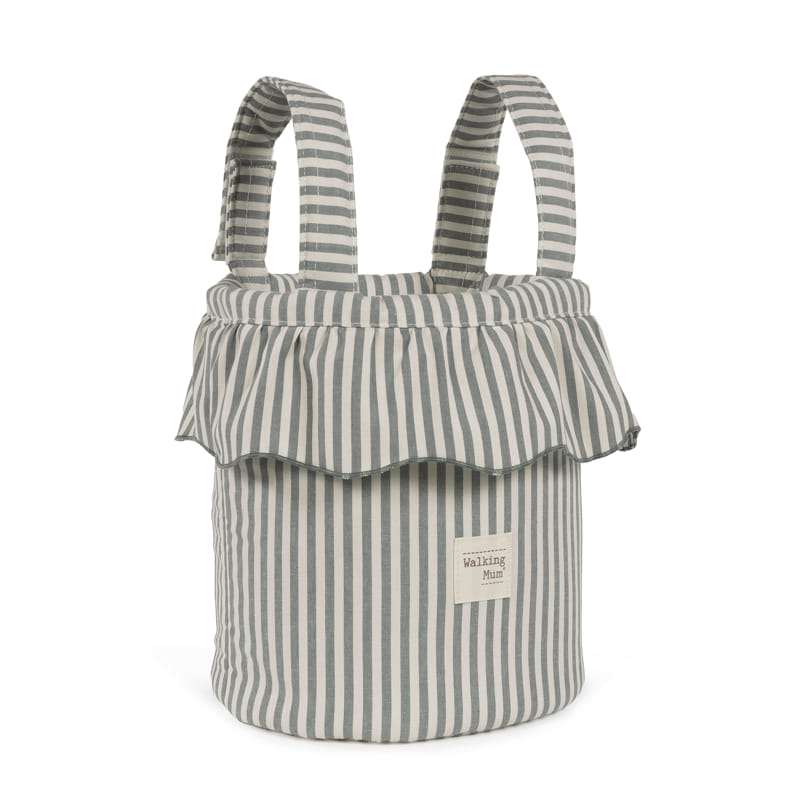 Bolso bucket Praliné Rayas Matcha - Walking Mum
