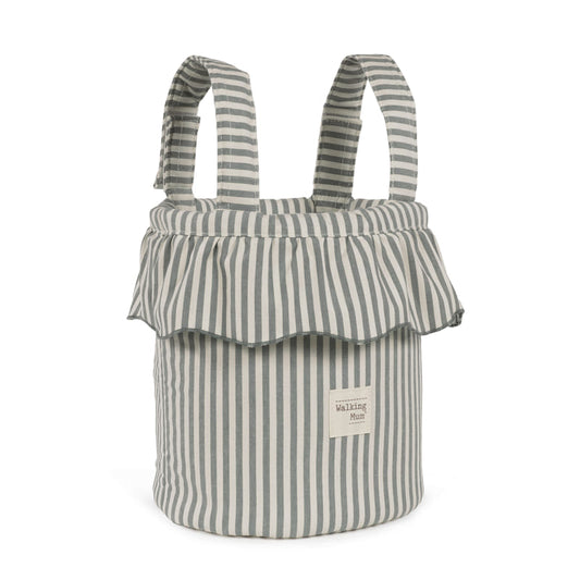Bolso bucket Praliné Rayas Matcha - Walking Mum
