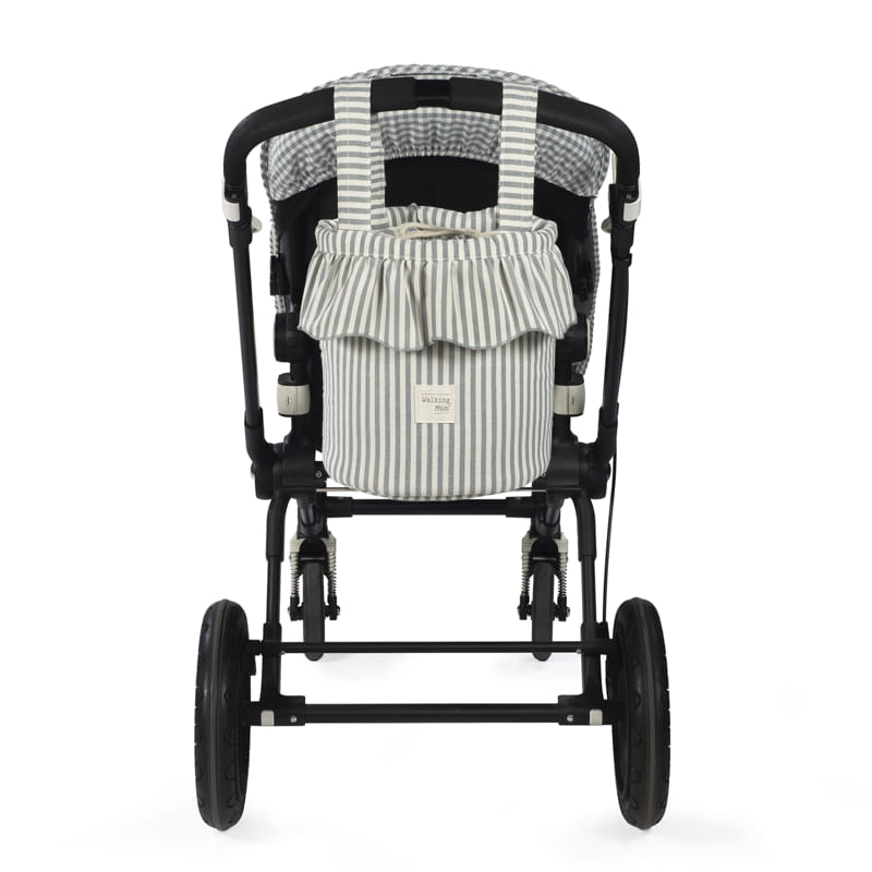 Bolso bucket Praliné Rayas Matcha - Walking Mum