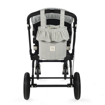 Bolso bucket Praliné Rayas Matcha - Walking Mum
