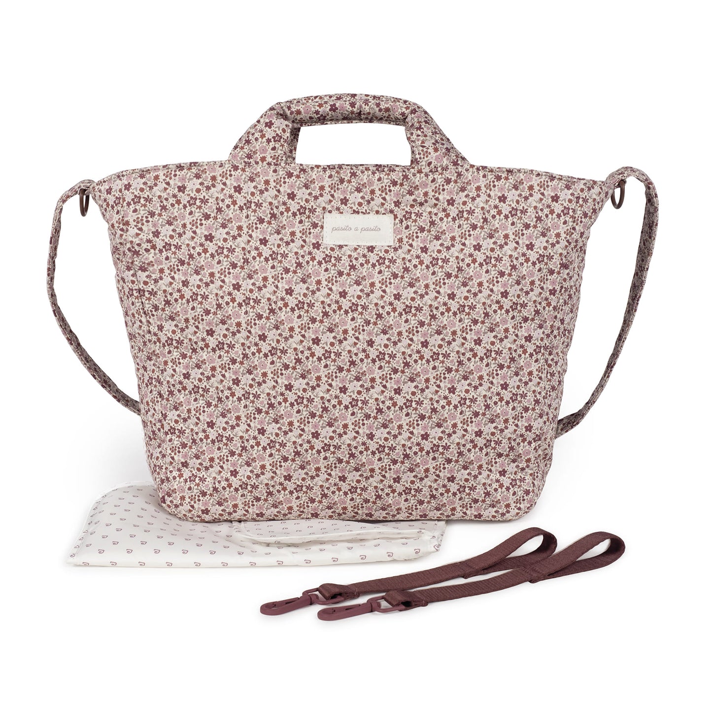 Bolsa Canastilla Cherry Flores - Pasito a Pasito