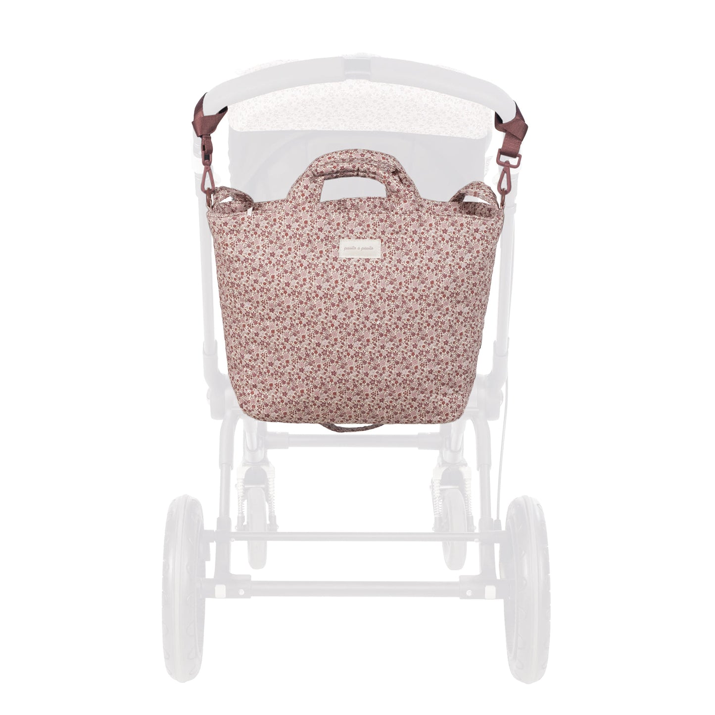 Bolsa Canastilla Cherry Flores - Pasito a Pasito