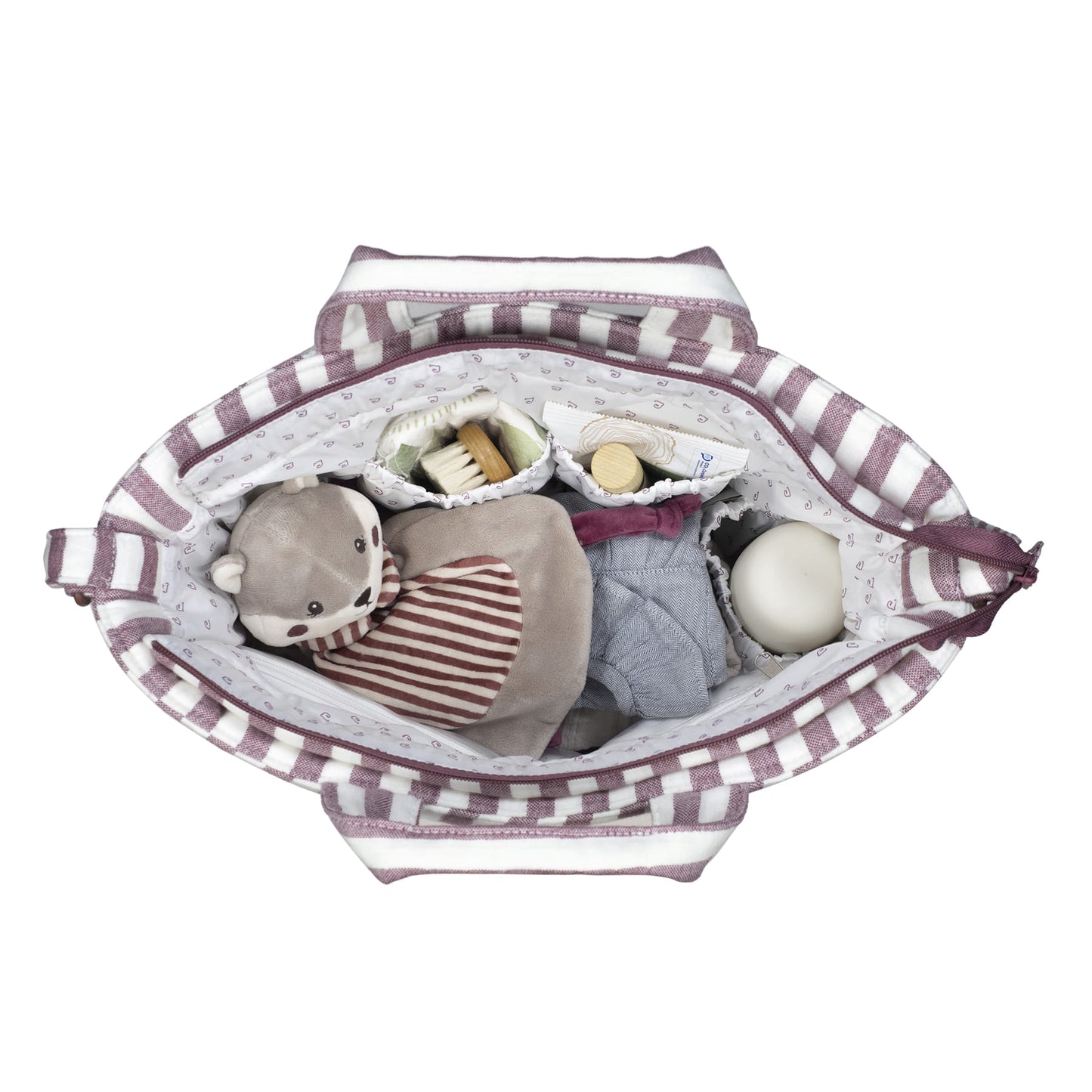 Bolsa Canastilla Cherry Rayas - Pasito a Pasito