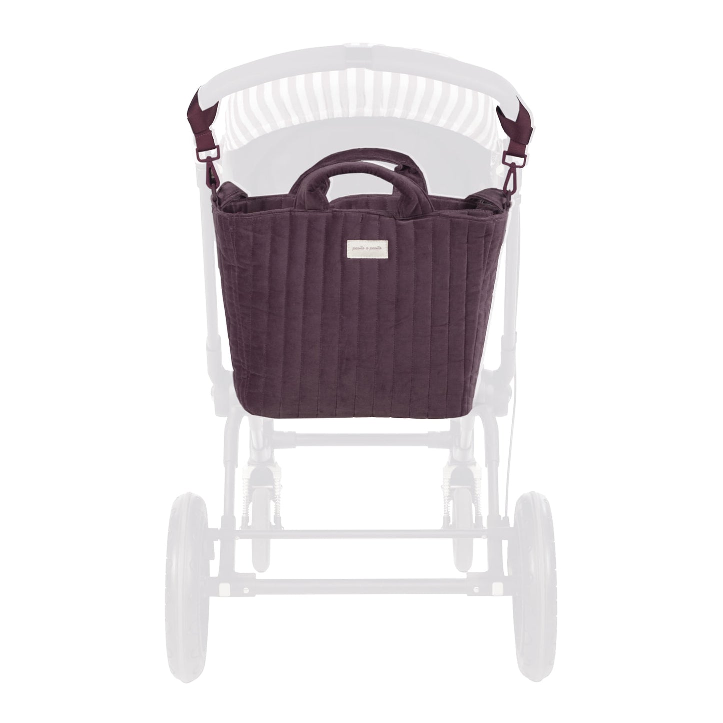 Bolsa Canastilla Cherry Velvet - Pasito a Pasito