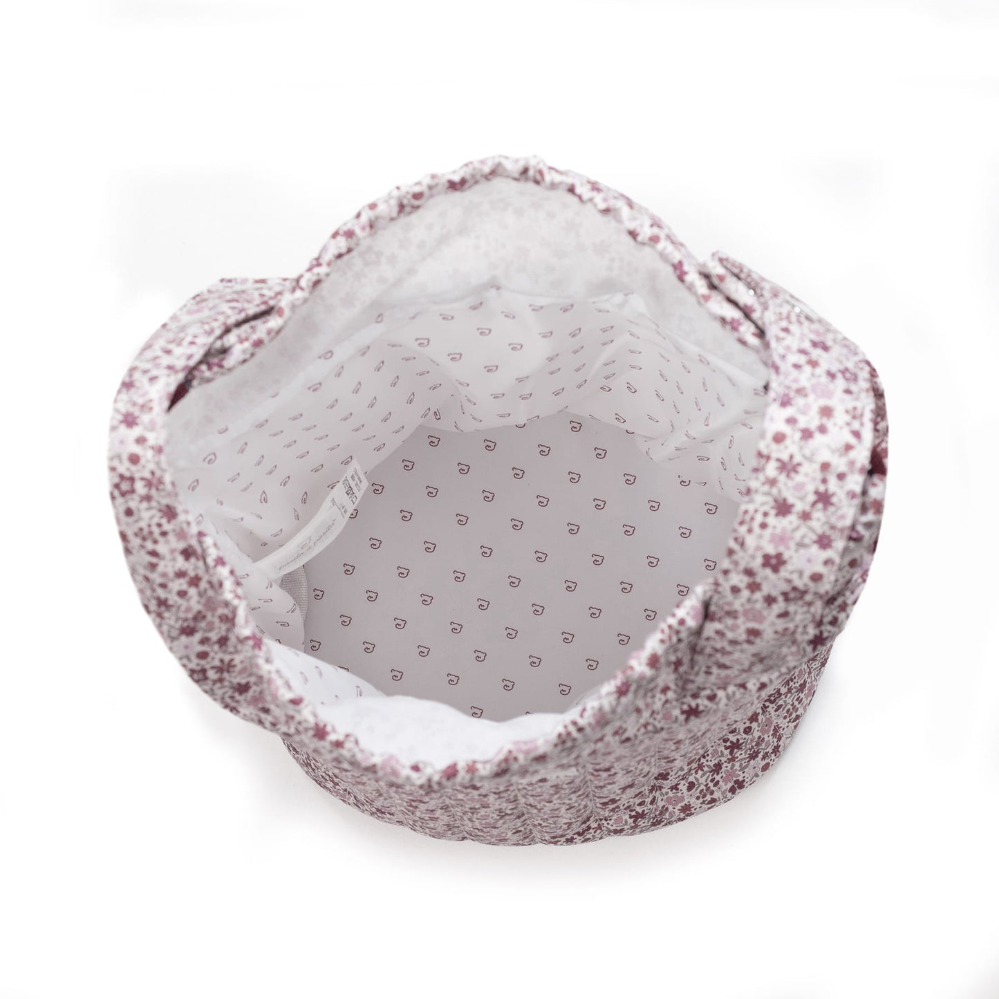 Bolsa Bucket Cherry Flores - Pasito a Pasito