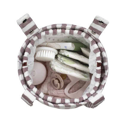 Bolsa Bucket Cherry Rayas - Pasito a Pasito