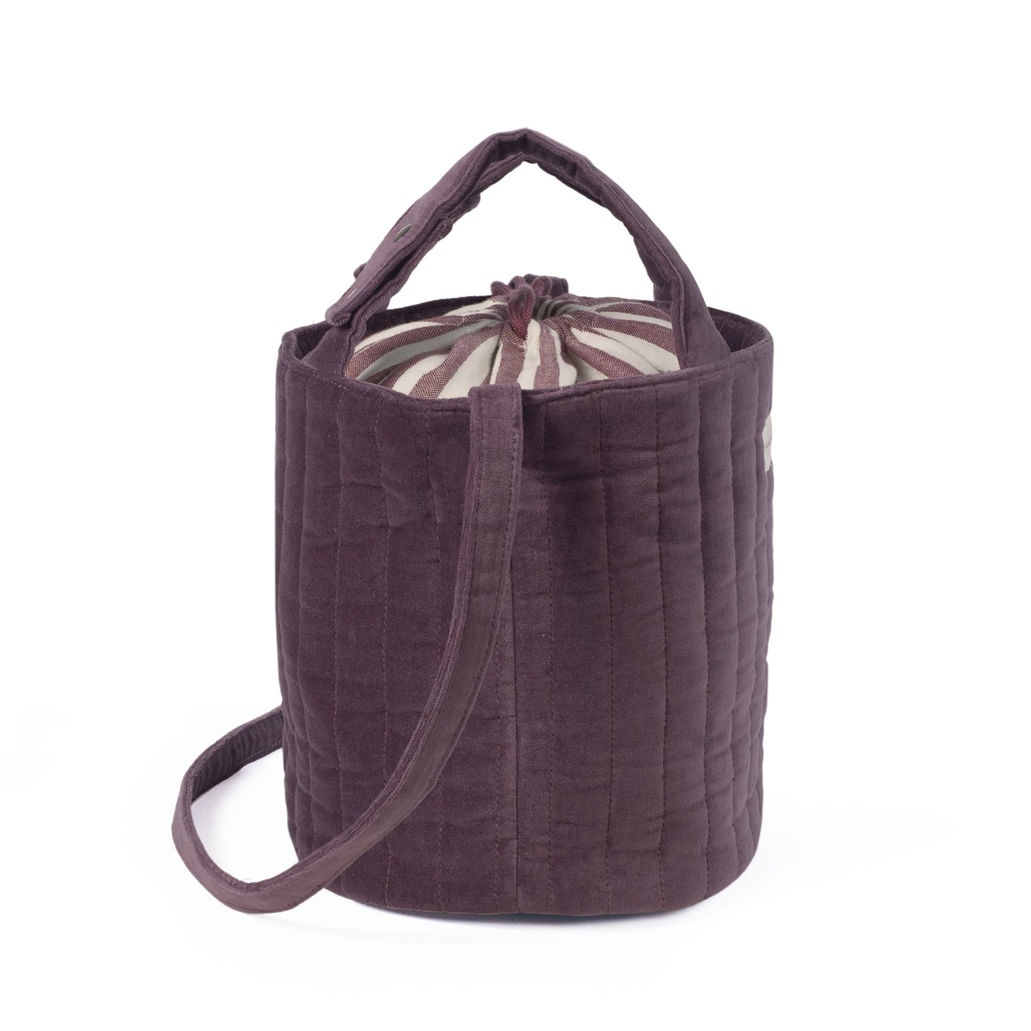 Bolsa Bucket Cherry Velvet - Pasito a Pasito