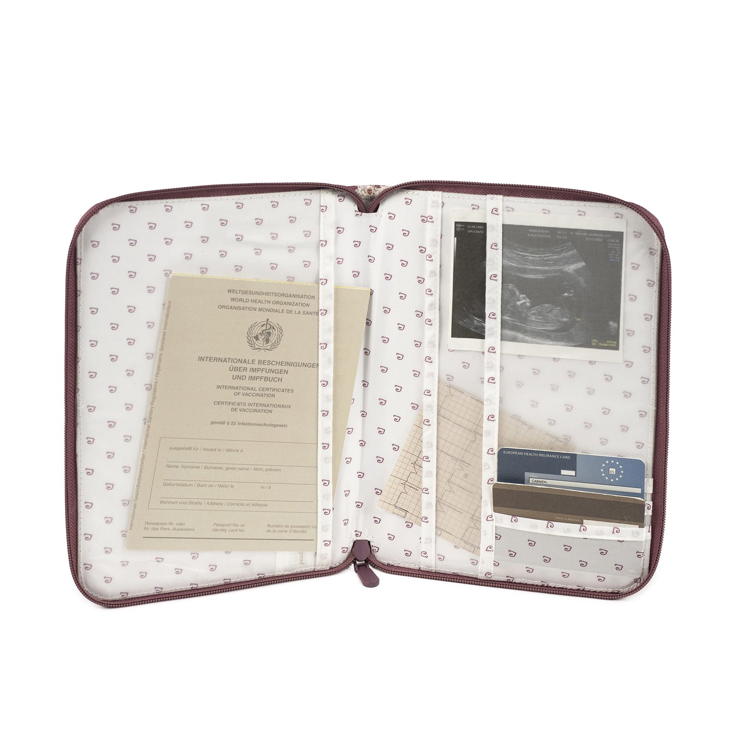 Libro nacimiento portadocumentos Cherry flores - Pasito a Pasito