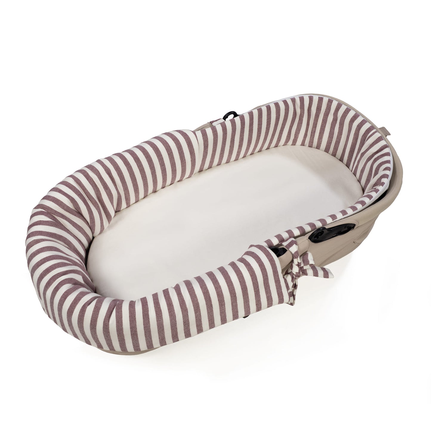 Cubre cuco + sabana cuco Cherry Rayas - Pasito a Pasito