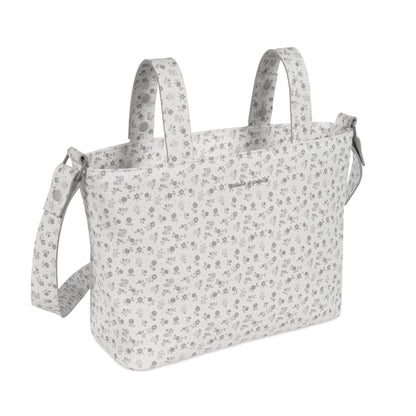 Bolsa Crossbody Piel Little Bloom Flor Gris - Pasito a Pasito