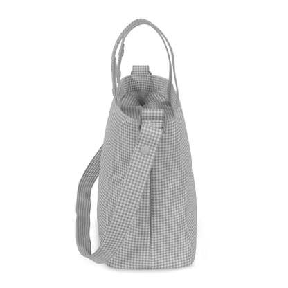 Bolsa Crossbody Piel Little Bloom Vichy Gris - Pasito a Pasito