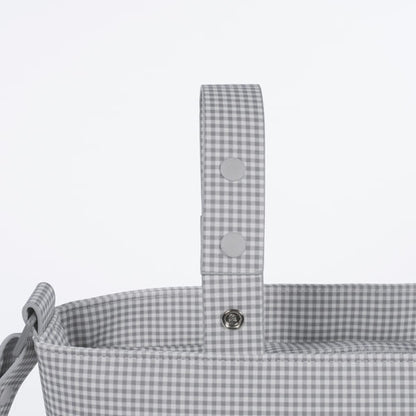 Bolsa Crossbody Piel Little Bloom Vichy Gris - Pasito a Pasito