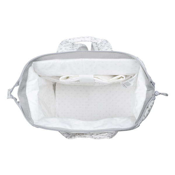 Mochila Little Bloom Flor Gris - Pasito a Pasito