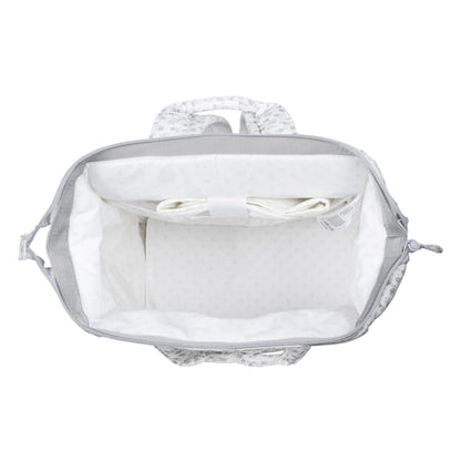 Mochila Little Bloom Flor Gris - Pasito a Pasito