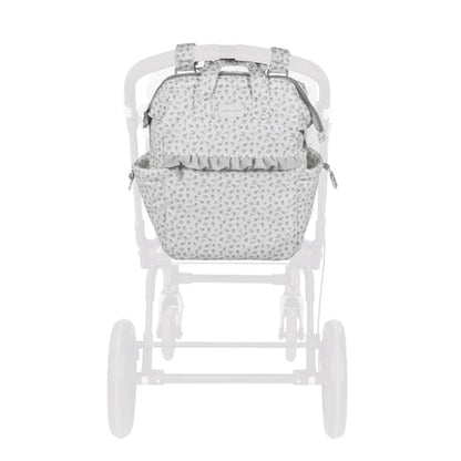 Mochila Little Bloom Flor Gris - Pasito a Pasito