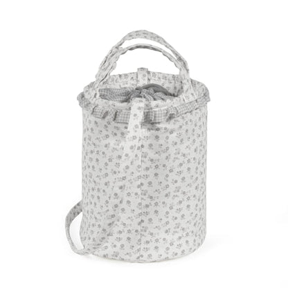 Bolsa Bucket Little Bloom Flor Gris - Pasito a Pasito