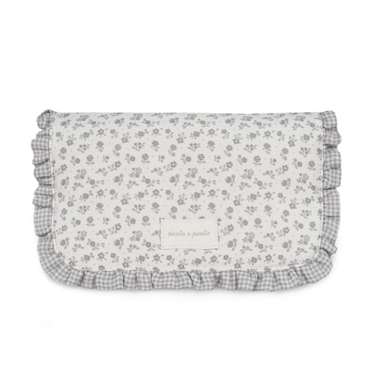 Cambiador Little Bloom Flor Gris - Pasito a Pasito