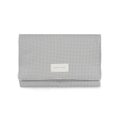 Cambiador Little Bloom Vichy Gris - Pasito a Pasito