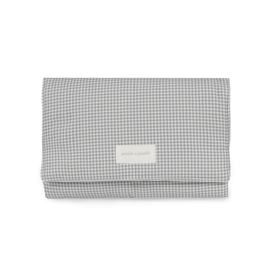 Cambiador Little Bloom Vichy Gris - Pasito a Pasito