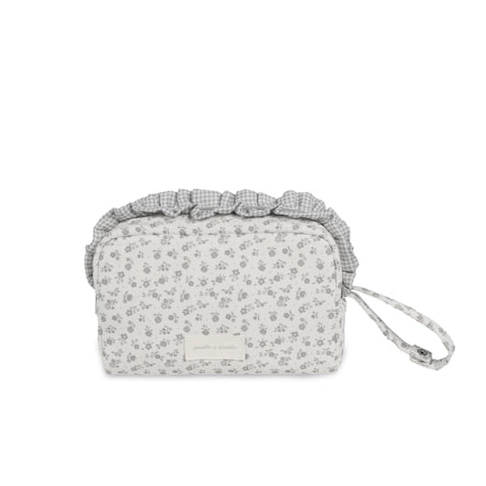 Neceser Little Bloom Flor Gris - Pasito a Pasito