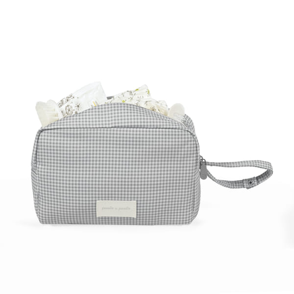 Neceser Little Bloom Vichy Gris - Pasito a Pasito