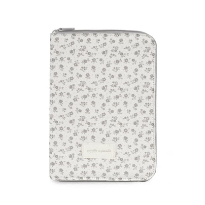 Libro nacimiento portadocumentos Little Bloom Flor Gris - Pasito a Pasito