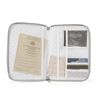 Libro nacimiento portadocumentos Little Bloom Vichy Gris - Pasito a Pasito
