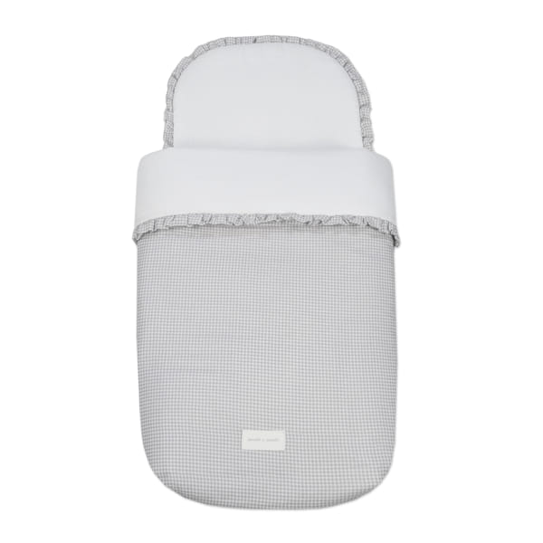 Saco Cuco Little Bloom Vichy Gris - Pasito a Pasito