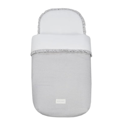 Saco Cuco Little Bloom Vichy Gris - Pasito a Pasito