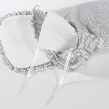 Saco Cuco Little Bloom Vichy Gris - Pasito a Pasito